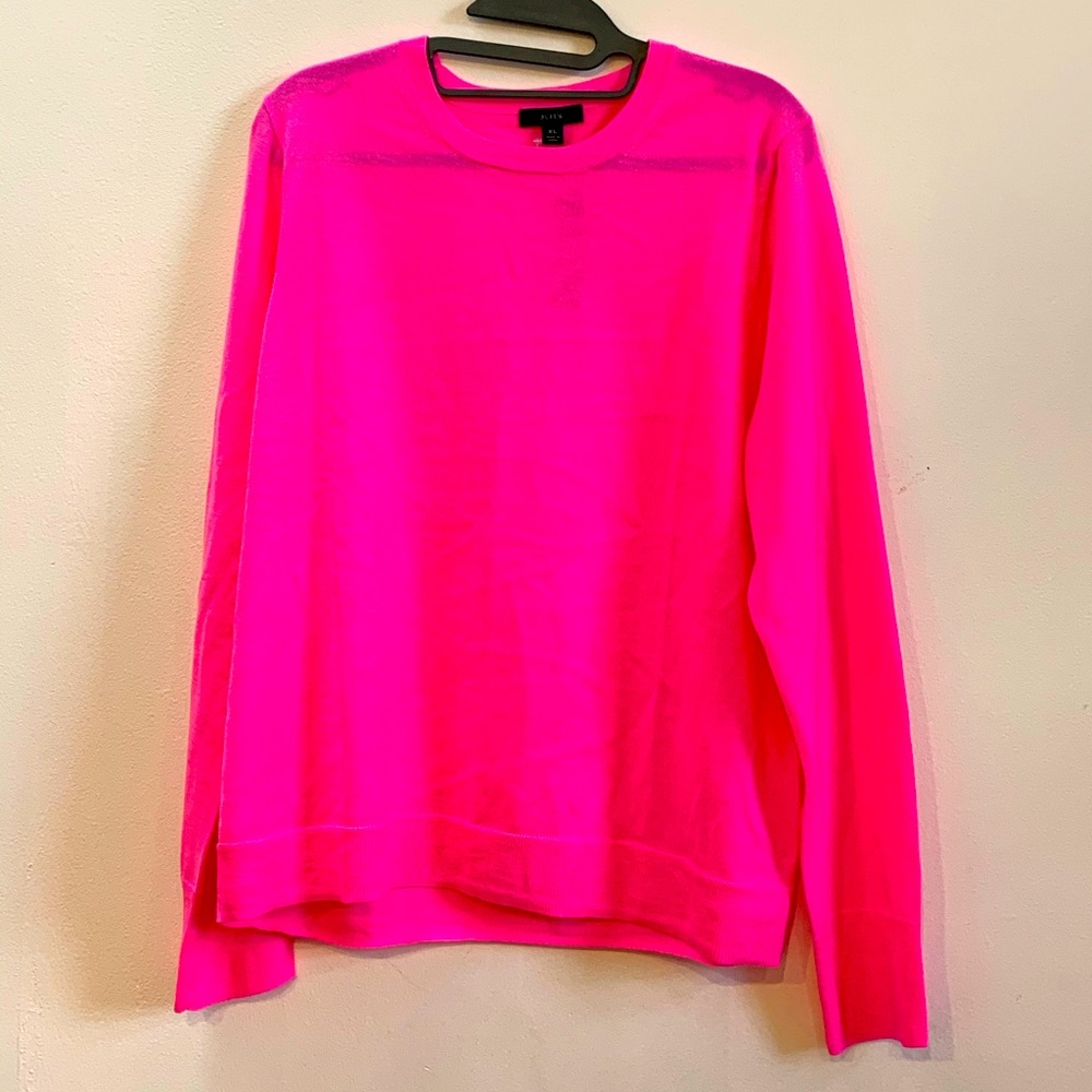 NWT Pink crew neck sweater from J Crew